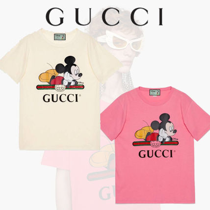 GUCCI Collaboration Short Sleeves T Shirts 