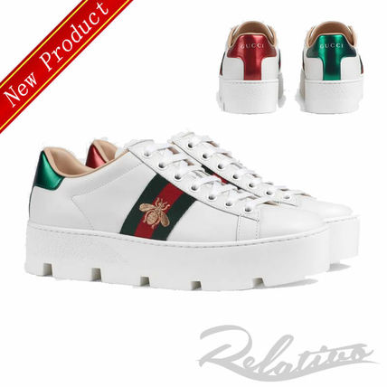 GUCCI Ace 2020 SS WomenS Ace Embroidered Platform Sneaker