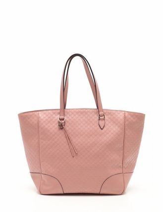 GUCCI Monogram Leather Elegant Style Handbags