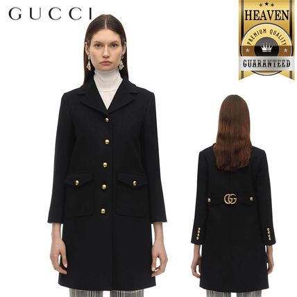 GUCCI 2020 SS Wool Coat With Double