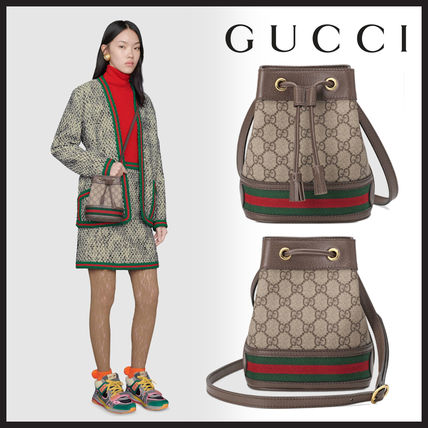 GUCCI Ophidia 2020 SS Ophidia Mini Gg Bucket Bag