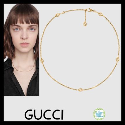 GUCCI 2020 SS Casual Style Unisex Initial Party Style 18K Gold 