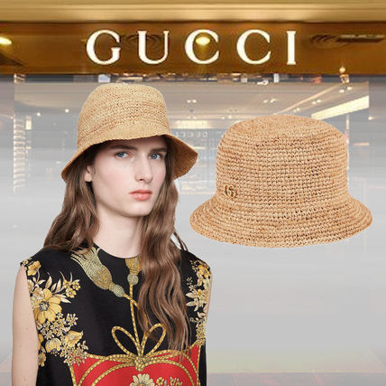GUCCI 2020 21AW Raffia Hat
