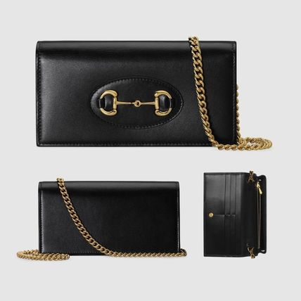 GUCCI GG Supreme Gucci Horsebit 1955 Wallet With Chain