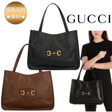 GUCCI 2020 SS Unisex Plain Logo Totes 