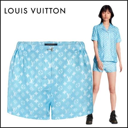 Louis Vuitton Blurry Monogram Pyjama Style Shorts