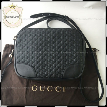 GUCCI Casual Style Leather Crossbody Shoulder Bags 