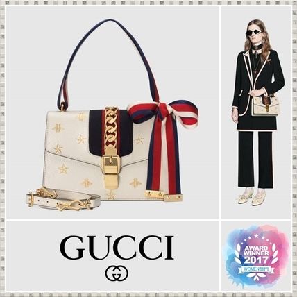 GUCCI Sylvie 2019 SS Sylvie Bee Star Small Shoulder Bag