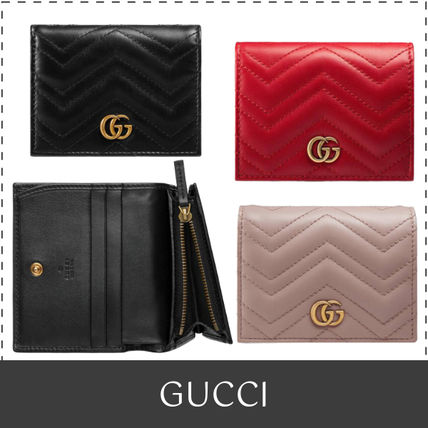 GUCCI GG Marmont 2020 SS Folding Wallet Card Holders