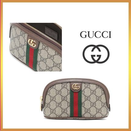 GUCCI Ophidia 2020 SS Canvas Logo PouchesCosmetic Bags 