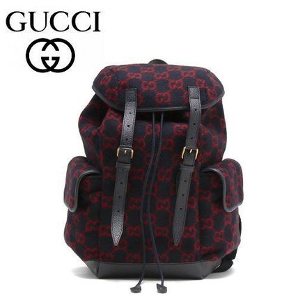 GUCCI Monogram Bi color Backpacks 