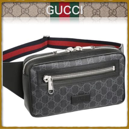 GUCCI Unisex Canvas Logo Shoulder Bags