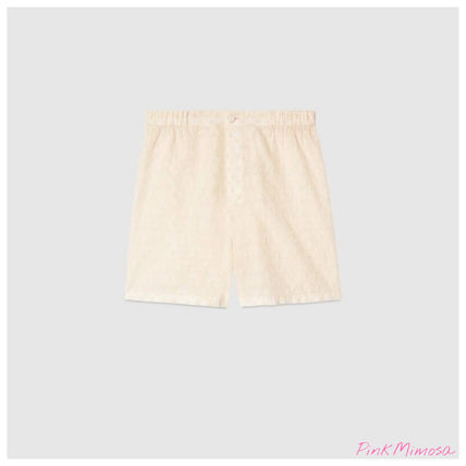 GUCCI 2020 SS Gg Embroidered Cotton Shorts
