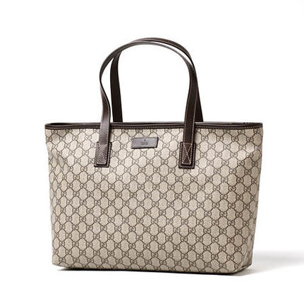 GUCCI Canvas A4 Totes 