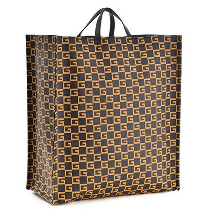 GUCCI 2018 19AW Canvas A4 Totes 484690 9HNA0 4095 