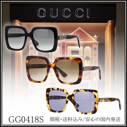 GUCCI Unisex Square With Jewels Sunglasses 