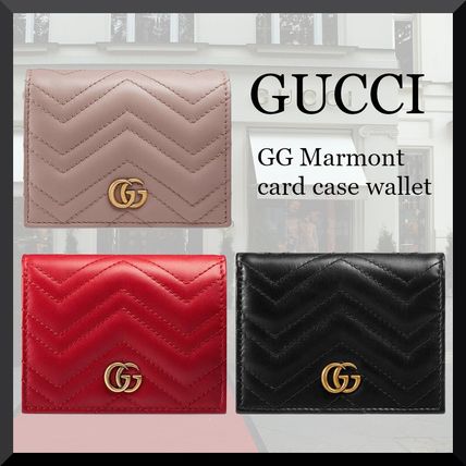 GUCCI GG Marmont Small Wallet Folding Wallets