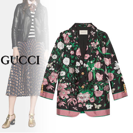 GUCCI Flower Patterns Medium Jackets 