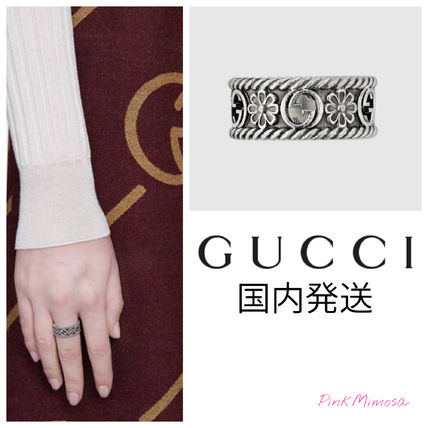 GUCCI 2019 20AW Interlocking G Silver Ring 577263 J8400 0811 