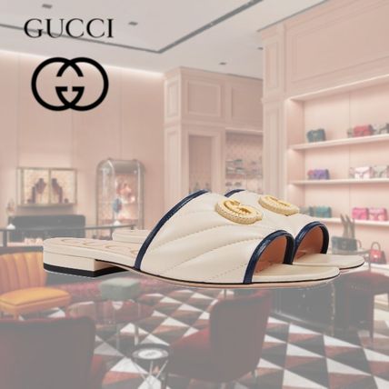 GUCCI 2020 21AW WomenS Slide With Double?G 629730 BKO60 4171 