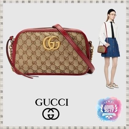 GUCCI GG Marmont 2020 21AW Gg Marmont Small Shoulder Bag 447632HVKEG8561 