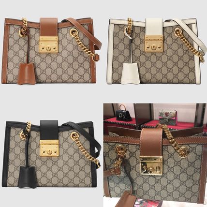 GUCCI 2019 SS Monogram Canvas 2WAY Plain Elegant Style Shoulder Bags