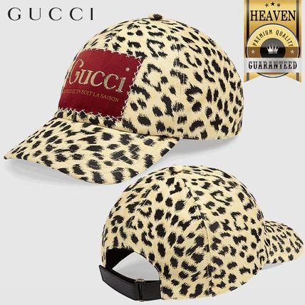GUCCI 2020 21AW Canvas Baseball Hat With Gucci Label