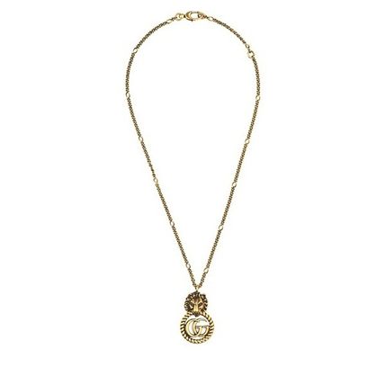 GUCCI 2020 SS Street Style Chain Brass Elegant Style NecklacesPendants 
