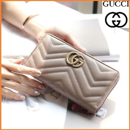 GUCCI GG Marmont 2019 SS Gg Marmont Zip Around Wallet 443123 DTD1T 5729 