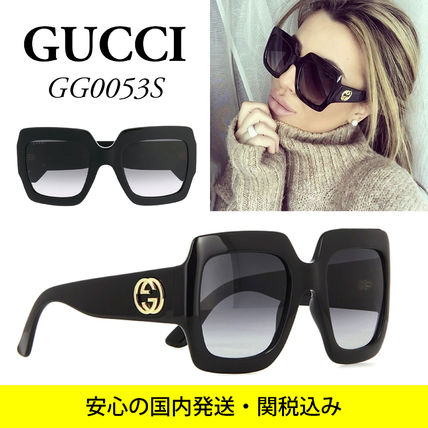GUCCI Square Oversized Sunglasses GG0053S 