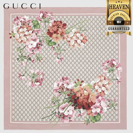 GUCCI 2020 SS Gg Blooms Print Silk Scarf 409677 3G001 5465 