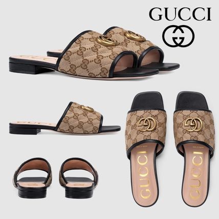 GUCCI 2020 Cruise Open Toe Casual Style Leather Elegant Style Logo Sandals 