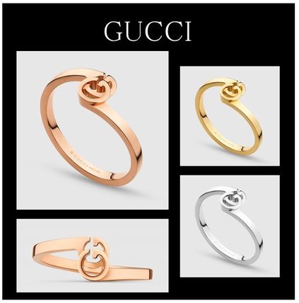 GUCCI 2019 20AW Gg Running Ring In White Gold