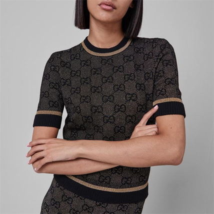 GUCCI Logo V neckCrew neck 665133 