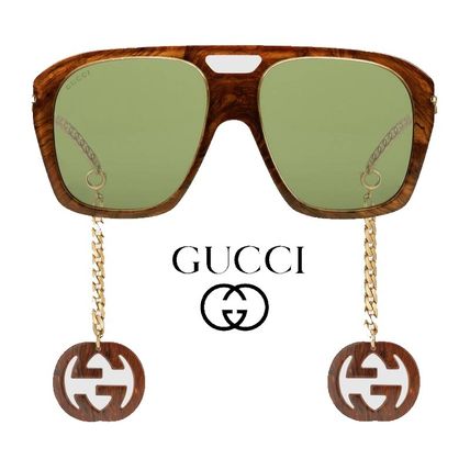GUCCI 2020 SS Online Exclusive Square Sunglasses With Charms 623831 J0770 2337 