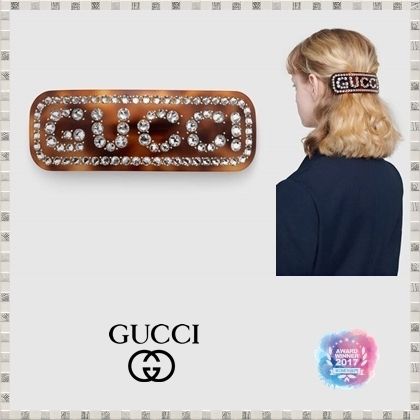 GUCCI 2020 SS Crystal Gucci Single Hair Barrette 590039I47718518 