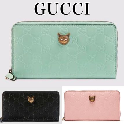 GUCCI Leather Long Wallet Logo Long Wallets 548058 0G6FJ 