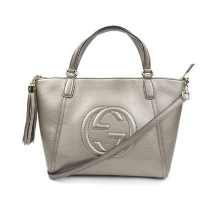 GUCCI Soho Leather Top Handle Bag 369176 