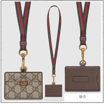 GUCCI GG Supreme Canvas Card Holders 