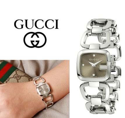 GUCCI Casual Style Round Square Party Style Quartz Watches 