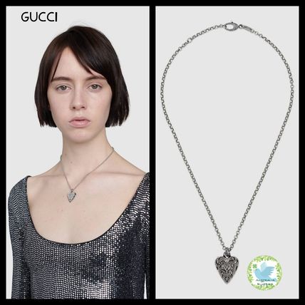 GUCCI 2020 Cruise Casual Style Unisex Initial Street Style Silver Office Style 