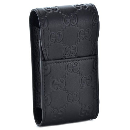 GUCCI Plain Leather Smart Phone Cases 181716 A0V1R 1000 