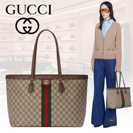 GUCCI Ophidia 2020 SS Casual Style Unisex A4 Leather