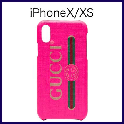 GUCCI Unisex iPhone X iPhone XS Logo Smart Phone Cases