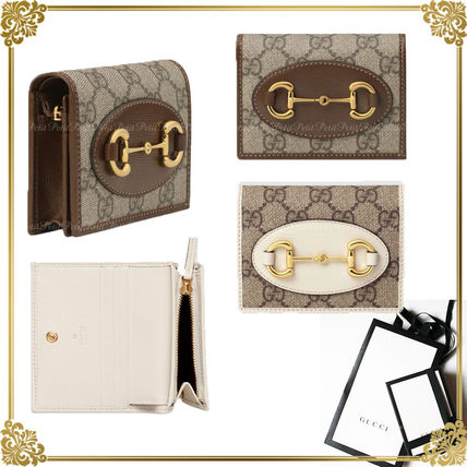 GUCCI GG Supreme Leather Small Wallet Folding Wallets 