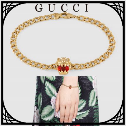 GUCCI Casual Style Unisex Animal Street Style Chain