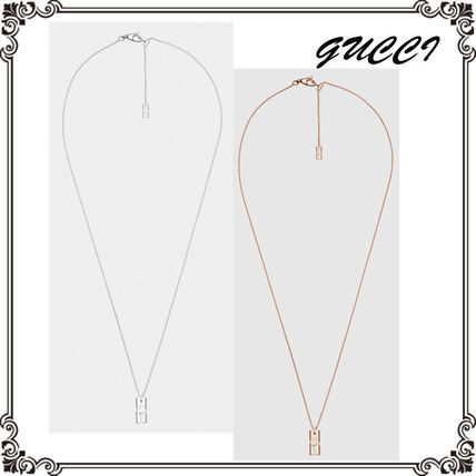 GUCCI 2018 19AW Unisex 18K Gold Elegant Style NecklacesPendants