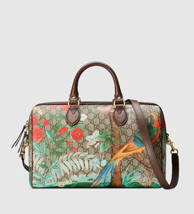 GUCCI Monogram Canvas 2WAY BostonDuffles 