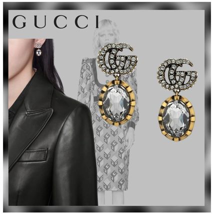 GUCCI 2020 21AW Costume Jewelry Brass Elegant Style Earrings 