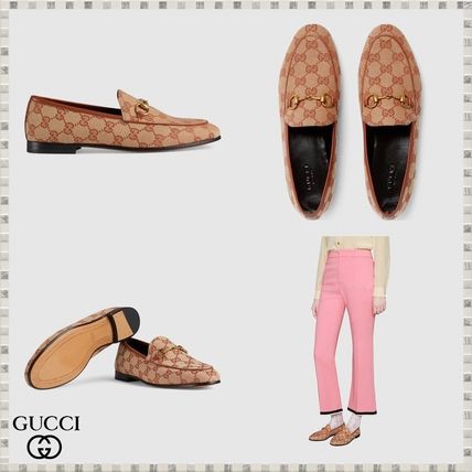 GUCCI Jordaan 2019 SS Gucci Jordaan Gg Canvas Loafer